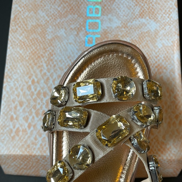 CAPE ROBBIN platform gold Rhinestone - Picture 2 of 5